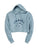 Tin Haul Womens Dropped Stars Light Blue Cotton Blend Hoodie