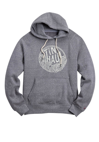 Tin Haul Womens Tooling Logo Heather Grey Poly/Rayon Hoodie