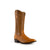 Ferrini Mens Cognac Leather Full Quill Ostrich R-Toe Colt Cowboy Boots