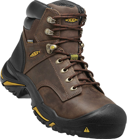 Keen Utility Cascade Brown Mens Mt Vernon Mid WP Nubuck Work Boots