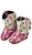 Old West Infant Girls Poppets Pink Silver/White Faux Leather Cowboy Boots