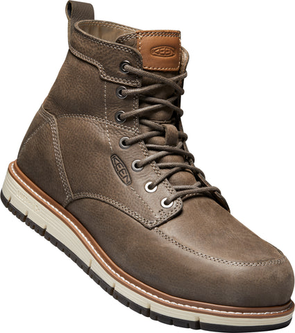 Keen Utility Mens San Jose 6in AT Falcon/Caramel Cafe Leather Work Boots