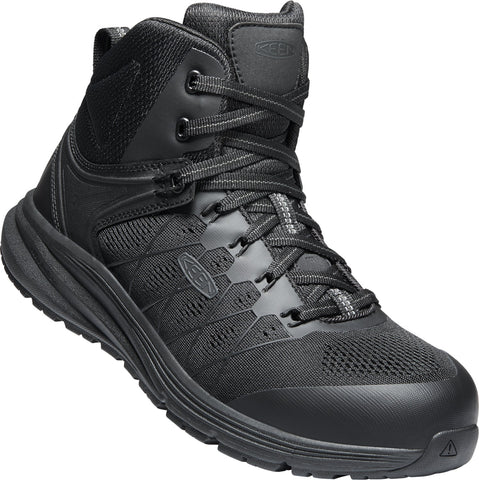 Keen Utility Mens Vista Energy Mid Black/Raven Mesh Work Boots