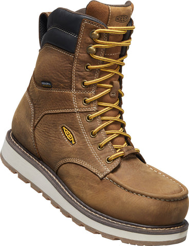 Keen Utility Mens Cincinnati 8in WP Belgian/Sandshell Leather Work Boots