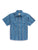 Ely and Walker Kids Boys Western Stripe Snap Blue Poly/Cotton S/S Shirt