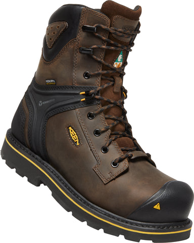 Keen Utility Mens CSA Abitibi II Cascade Brown/Black Leather Work Boots