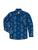 Ely and Walker Kids Boys Textured Southwestern Indigo 100% Cotton L/S Shirt
