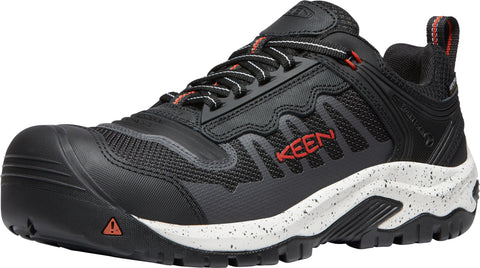 Keen Utility Mens Reno KBF WP Red Clay/Black Leather Work Shoes