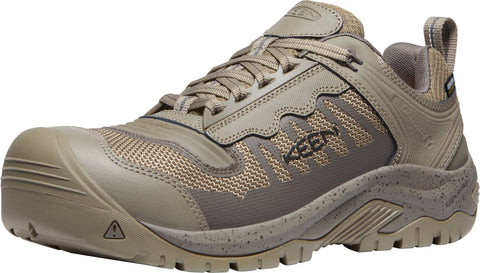 Keen Utility Mens Reno KBF WP Brindle/Morel Leather Work Shoes