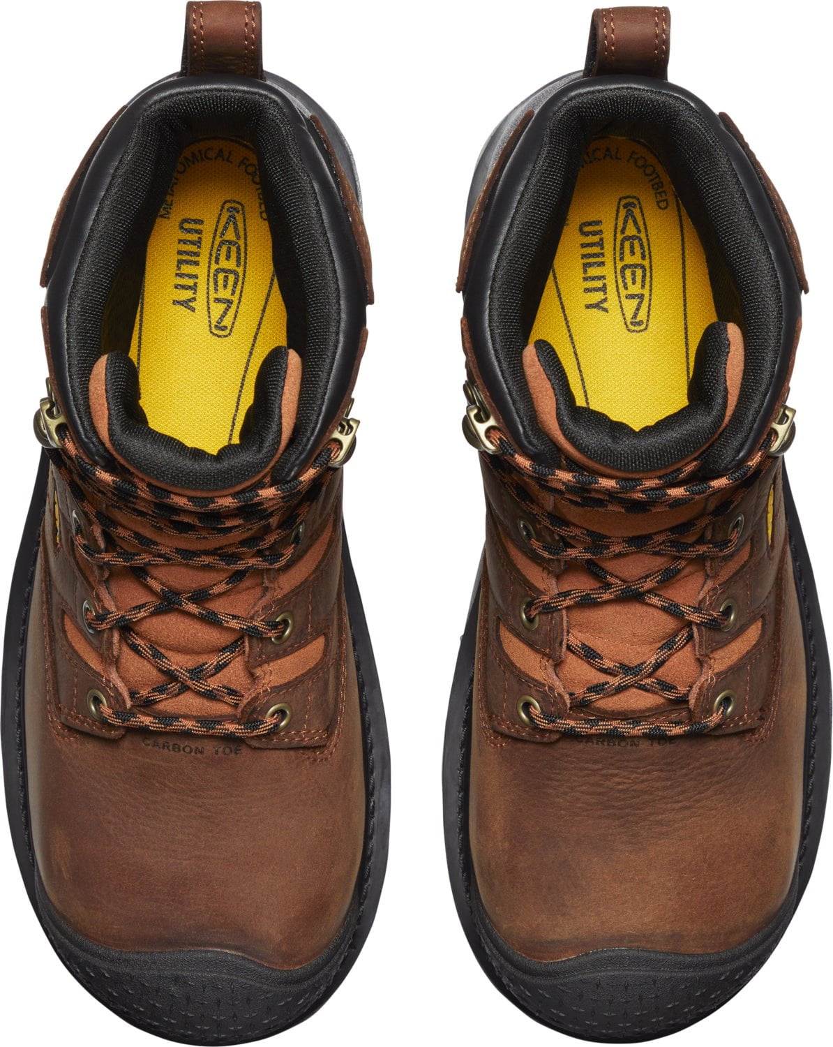 Keen Utility Mens Camden 6in WP Int Met CT Brown/Black Leather