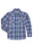 Ely and Walker Kids Boys Western Heritage Plaid White/Red Poly/Cotton L/S Shirt