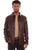 Scully Mens Contemporary Western Shirt Chocolate Leather Leather Jacket XLT