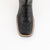 Ferrini Mens Black Leather Caiman Body S-Toe Dakota Cowboy Boots
