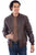 Scully Mens Varsity Brown Leather Leather Jacket