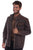 Scully Mens Cozy Canvas Chocolate Leather Leather Jacket