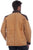 Scully Mens Cozy Canvas Tan Leather Leather Jacket