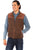 Scully Mens Lightweight Yoke Vintage Brown Leather Leather Vest