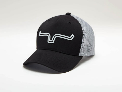 Kimes Ranch Unisex 110 Double Trac Black Polyester Trucker Cap