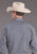 Stetson Mens Running Diamonds Blue 100% Cotton L/S Shirt