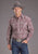 Stetson Mens 2393 Paisley Wine 100% Cotton L/S Shirt