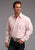 Stetson Mens Pink 100% Cotton End on End L/S Shirt