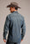 Stetson Mens Open Pocket Dark Dirty Denim 100% Cotton L/S Shirt