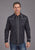 Stetson Mens Vintage Piping Black Poly/Rayon L/S Shirt