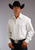 Stetson Mens White 100% Cotton Pinpoint Oxford L/S Shirt