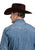 Stetson Mens Turquoise Hex Snaps Stonewashed Denim 100% Cotton L/S Shirt