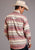 Stetson Mens Red 100% Cotton Brushed Twill L/S 2 Pkt Shirt
