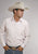 Stetson Mens Pink 100% Cotton L/S Western Shirt Two Stripe Check