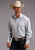 Stetson Mens Light Blue 100% Cotton Two Stripe Check L/S Shirt