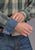Stetson Mens Vintage Indigo Plaid Blue 100% Cotton L/S Shirt
