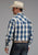 Stetson Mens Ombre Dobby Blue 100% Cotton L/S Shirt