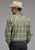 Stetson Mens Sand Ridge Plaid Brown 100% Cotton L/S Shirt