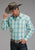 Stetson Mens 1929 Ombre Aqua 100% Cotton L/S Shirt