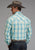 Stetson Mens 1929 Ombre Aqua 100% Cotton L/S Shirt