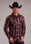 Stetson Mens Marl Plaid Red 100% Cotton L/S Shirt