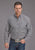 Stetson Mens 2236 Diamond Geo Black 100% Cotton 1 Pkt L/S Shirt