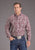 Stetson Mens 2393 Paisley Wine 100% Cotton 1 Pkt L/S Shirt