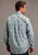 Stetson Mens Silver Sage Paisley Blue 100% Cotton L/S Shirt