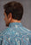 Stetson Mens Blue 100% Cotton Deep Sea Paisley BD L/S 1 Pkt Shirt