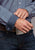 Stetson Mens Diamond Neat Blue 100% Cotton 1 Pkt L/S Shirt