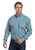 Stetson Mens Tile Medallion Teal 100% Cotton 1 Pkt L/S Shirt