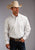 Stetson Mens White 100% Cotton Solid Oxford BD L/S 1 Pkt Shirt