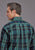 Stetson Mens 2147 Lake Dobby Blue/Green 100% Cotton Btn L/S Shirt