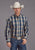 Stetson Mens Vintage Dobby Blue 100% Cotton 1 Pkt L/S Shirt