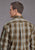 Stetson Mens Sand Dobby Plaid Brown 100% Cotton 1 Pkt L/S Shirt