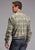 Stetson Mens Sand Ridge Plaid Brown 100% Cotton L/S Shirt