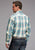 Stetson Mens 1927 Smoke Plaid Turquoise 100% Cotton 1 Pkt L/S Shirt